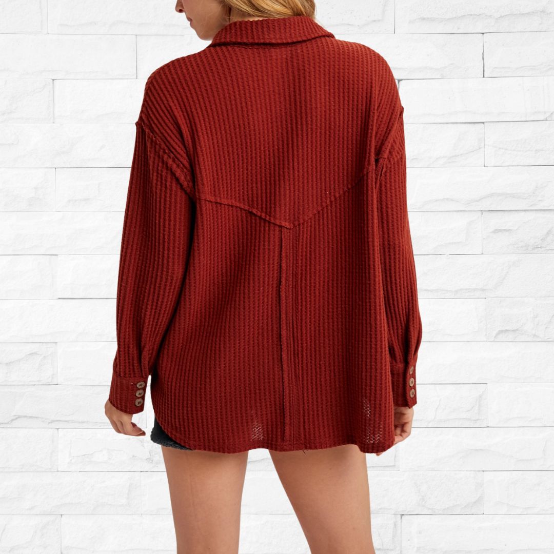 Brick Waffle Knit