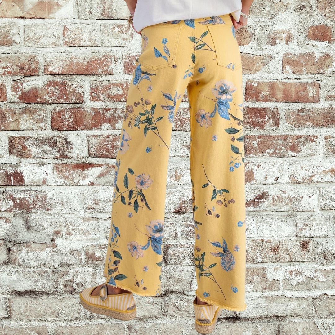 Yellow Flower Pant