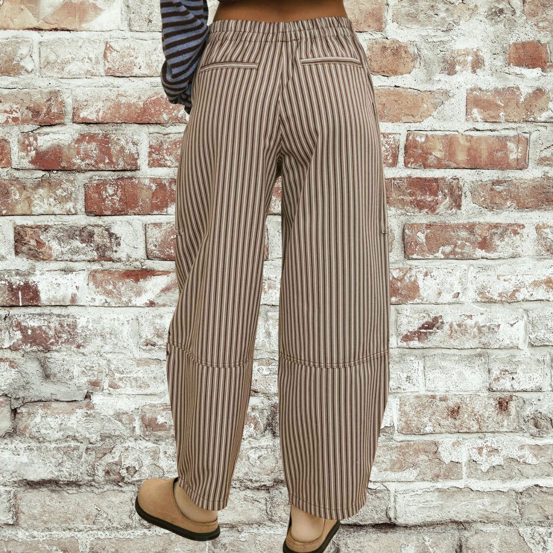 Brown Stripe Pant