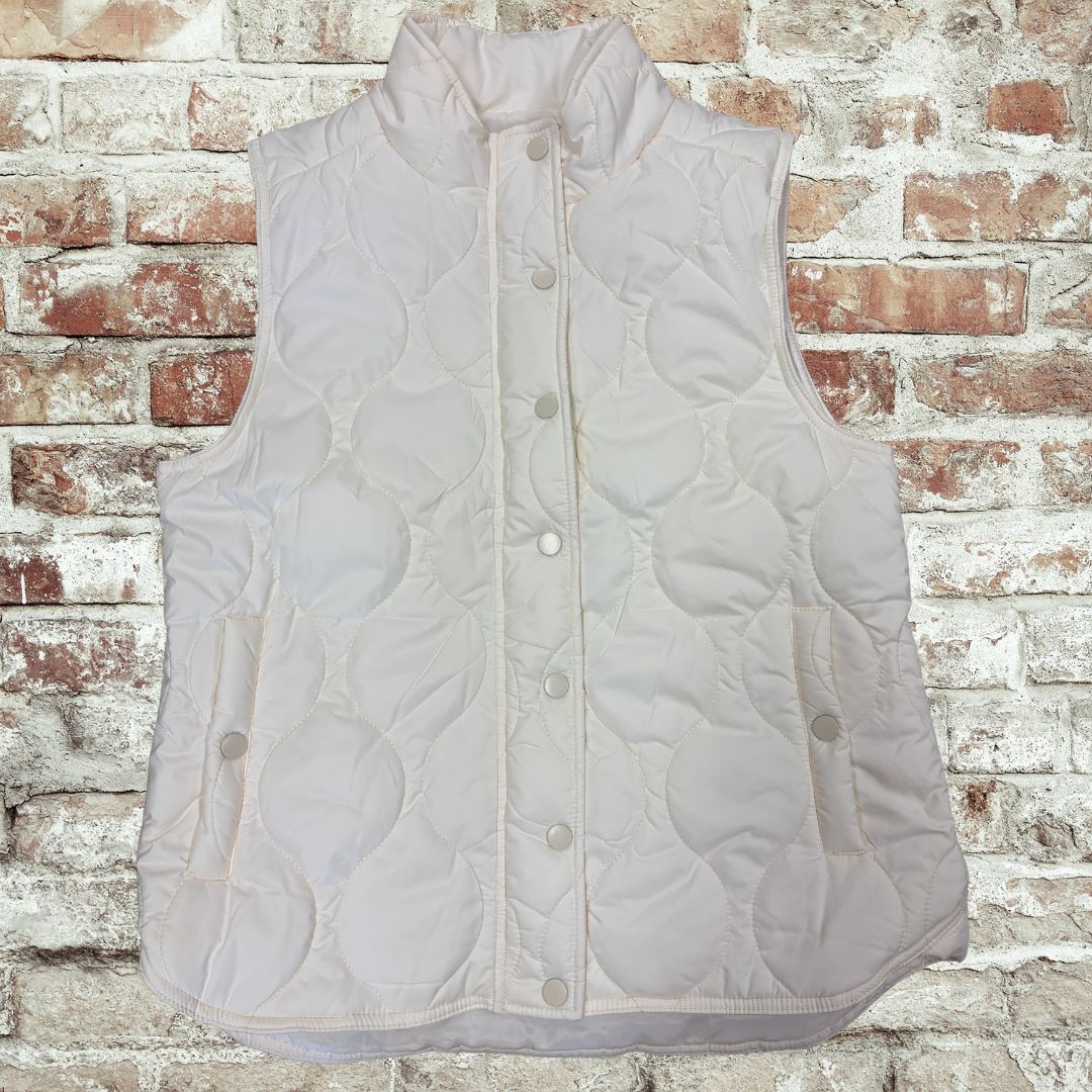 Ivory Snap Vest