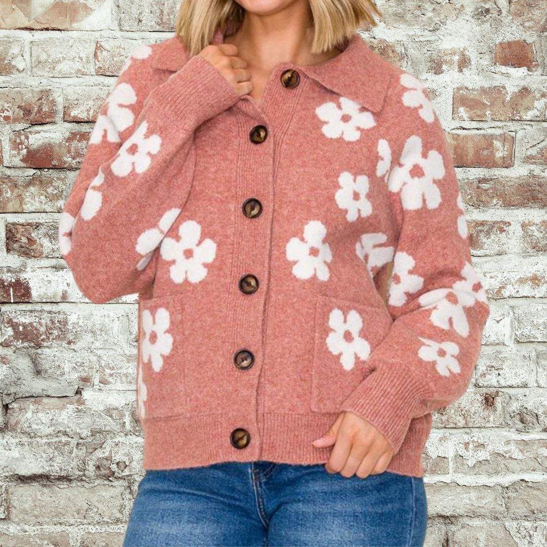 Mauve Flower Jacket