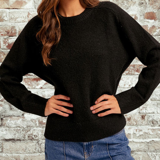Black Relaxed Sweater