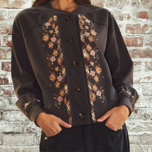 Button Up Sweatshirt