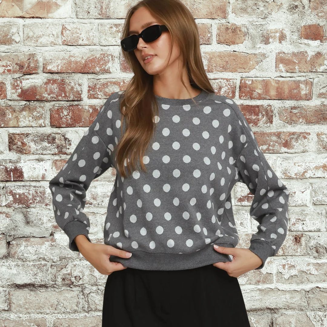 Polka Dot Pullover