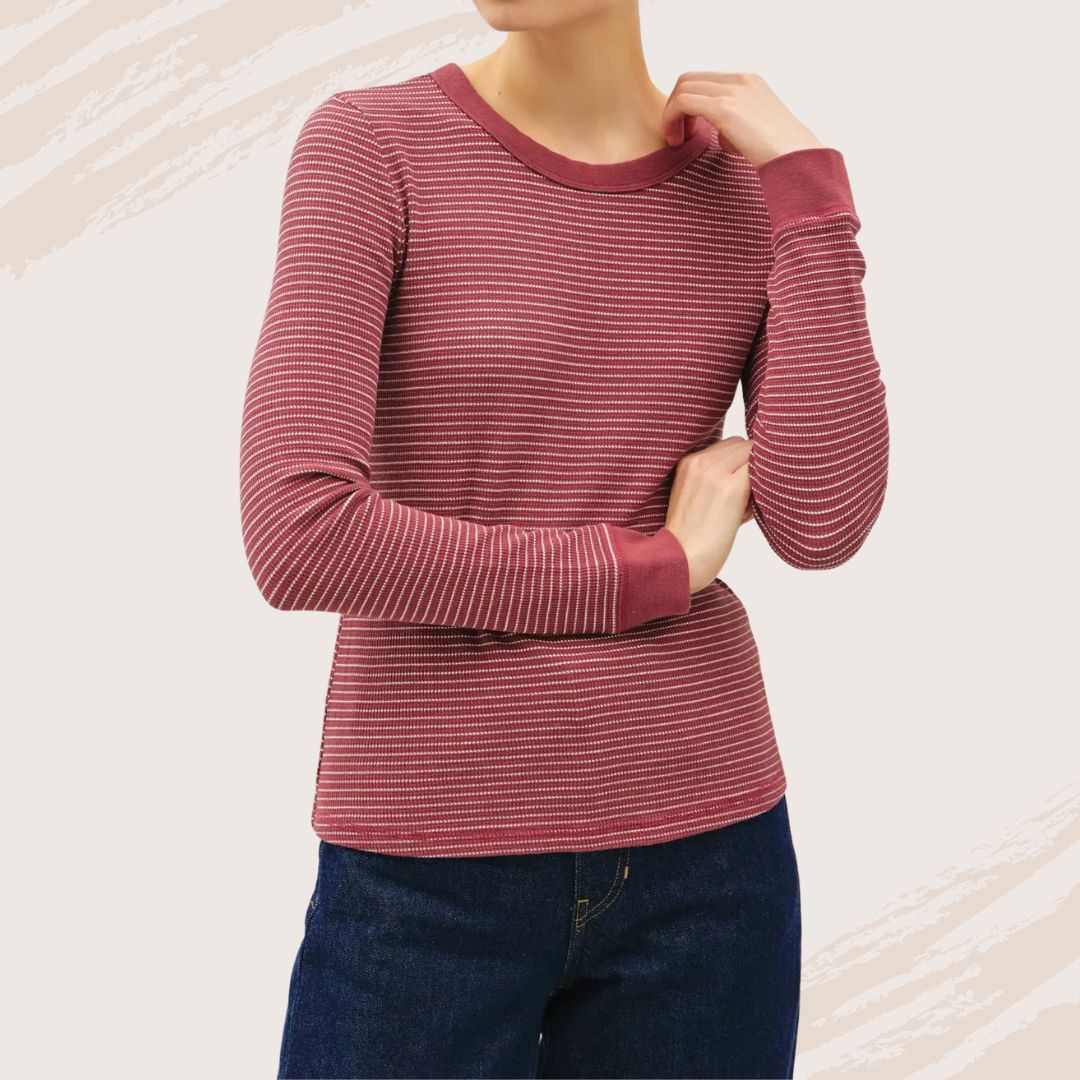 Cranberry Striped Thermal