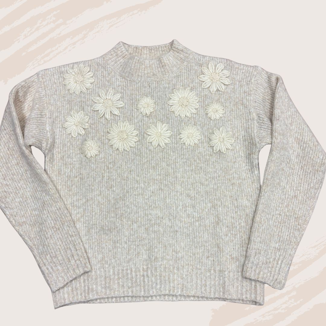 Flower Embroidery Sweater