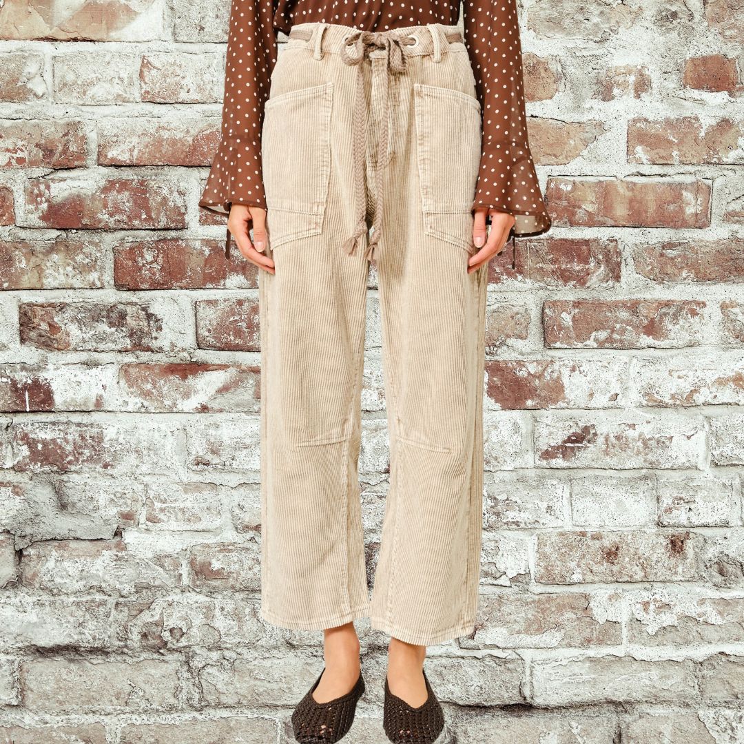 Dove Barrel Corduroy Pants