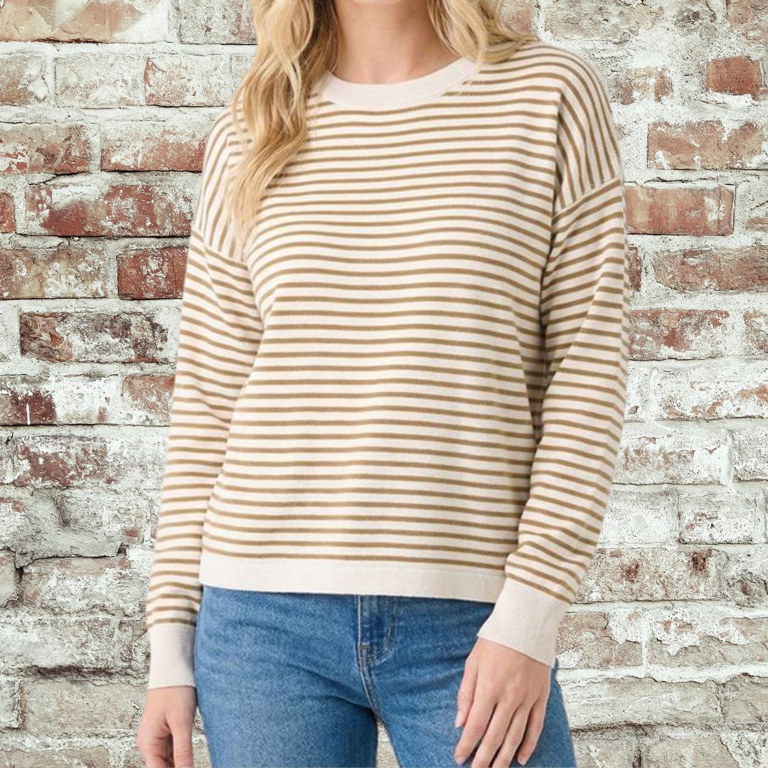 Mustard Stripe Pullover