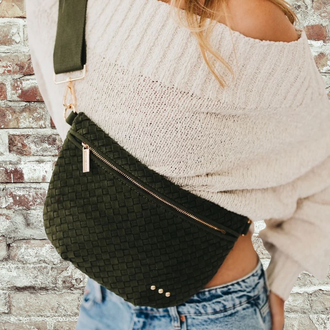 Olive Suede Bag
