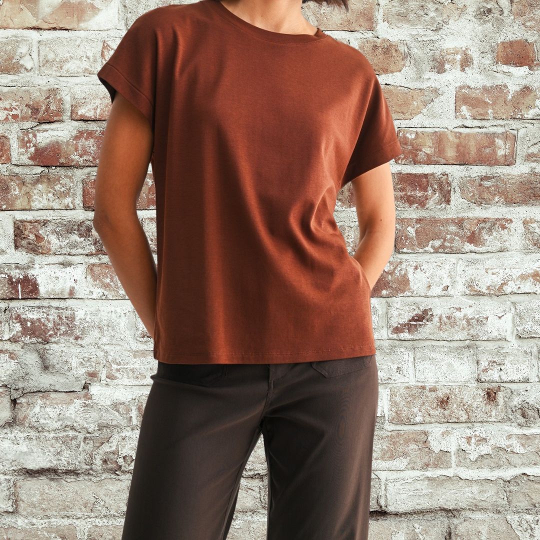 Luxe Brown Top