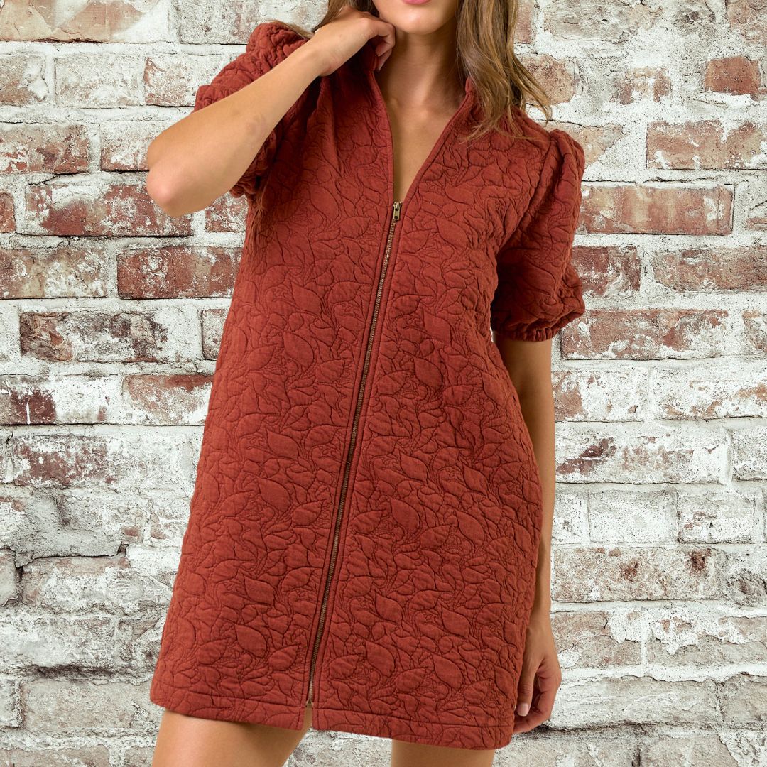 Rust Texture Dress