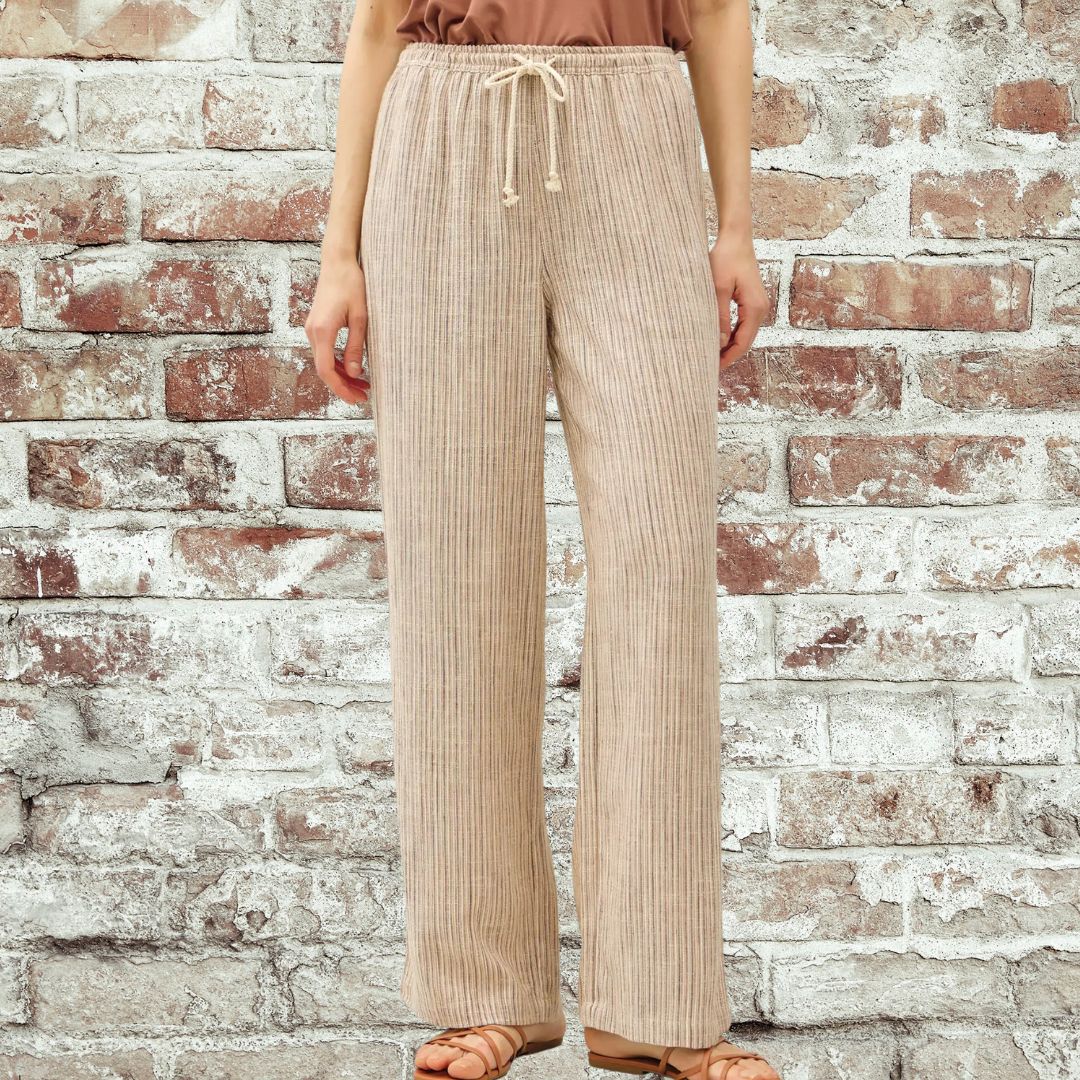 Brown Linen Pants