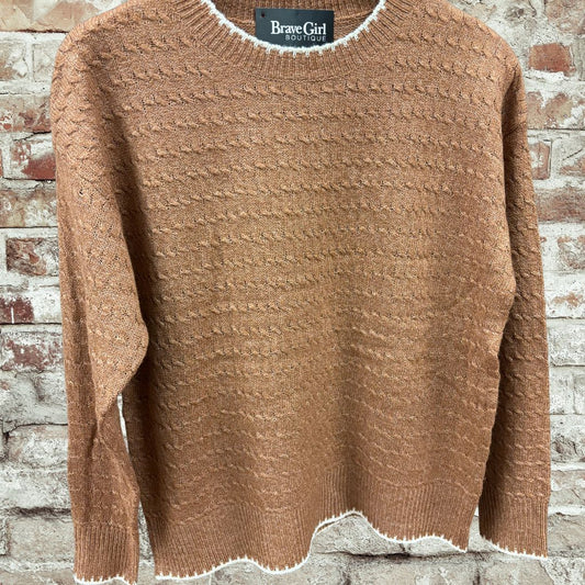 Camel Stitch Sweater