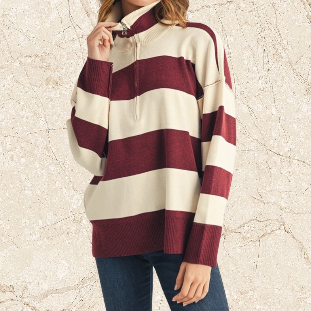Mallory Reverse Stitch Sweater