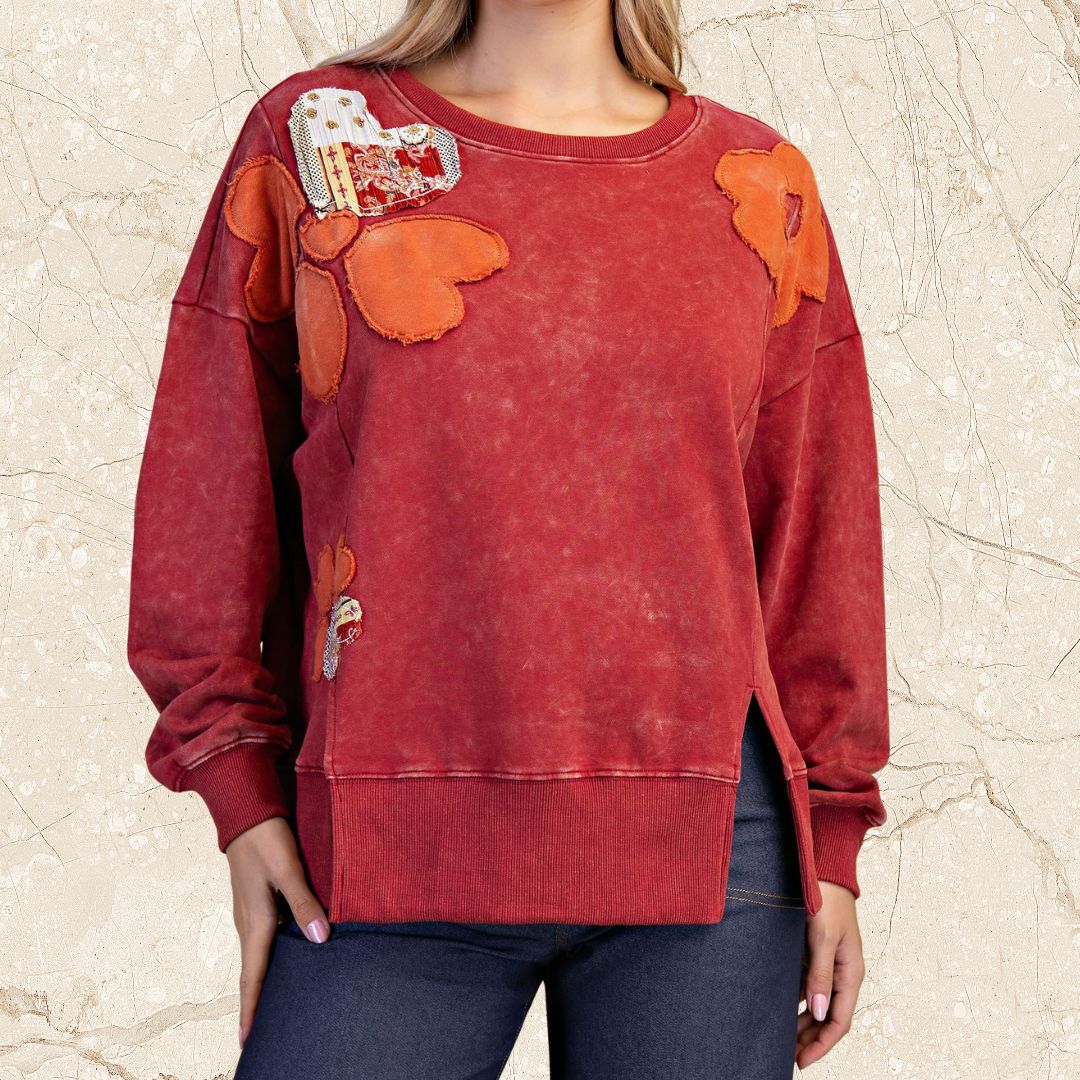 Flower Oversized Sweatshirt