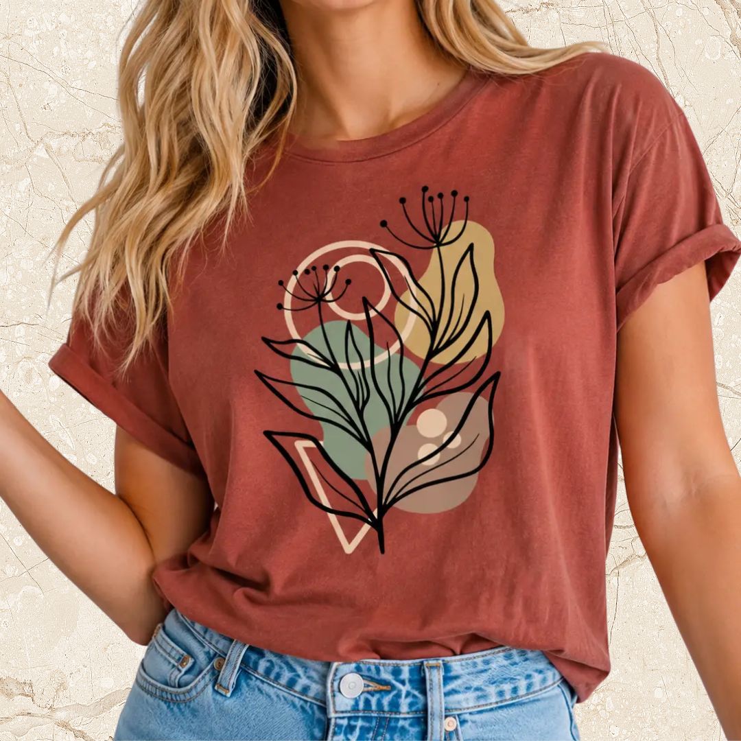 Abstract Floral Tee