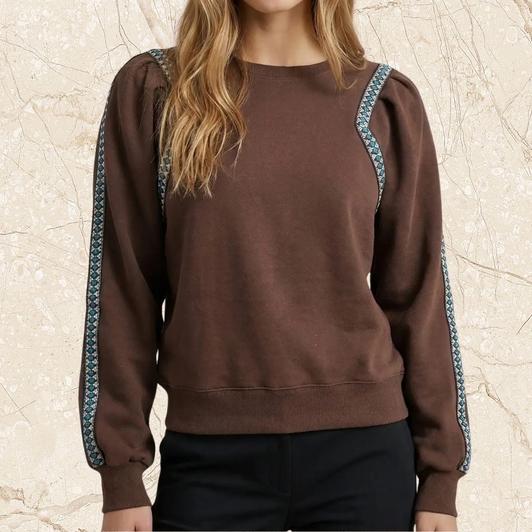 Aztec Brown Sweatshirt