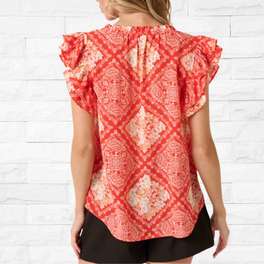 Patch Flower Blouse