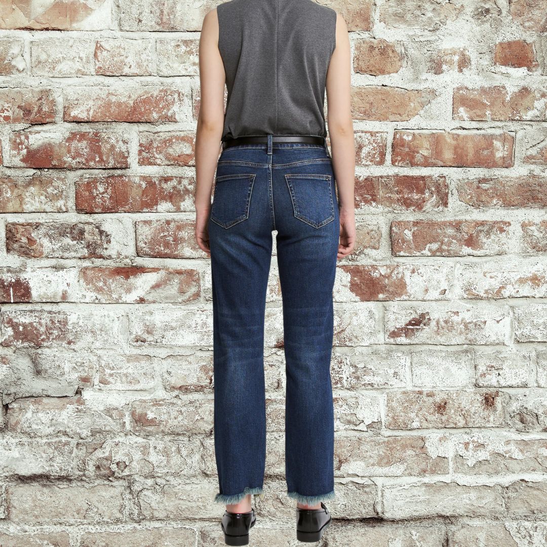 Ankle Straight Uneven Hem