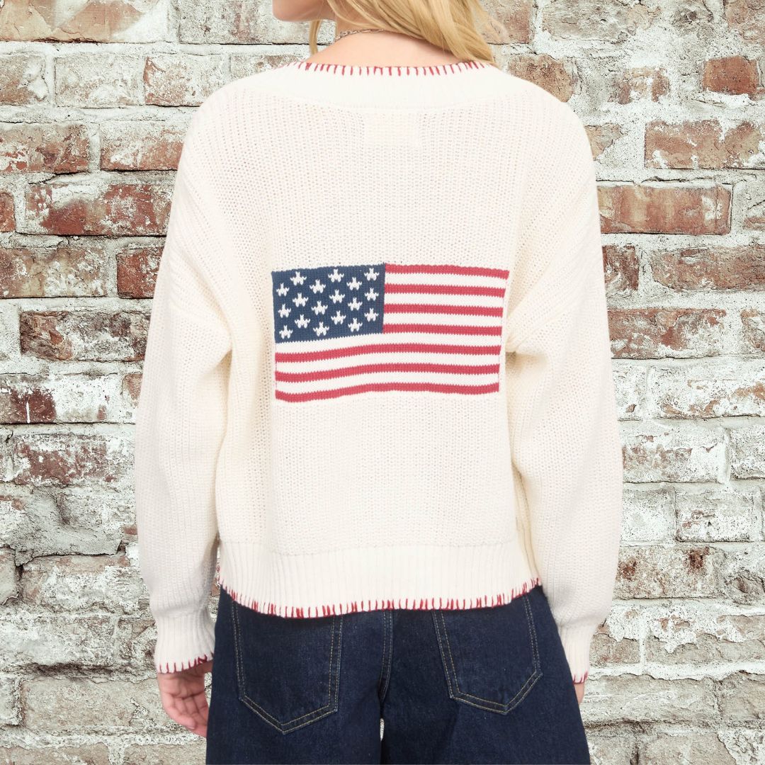American Flag Cardigan