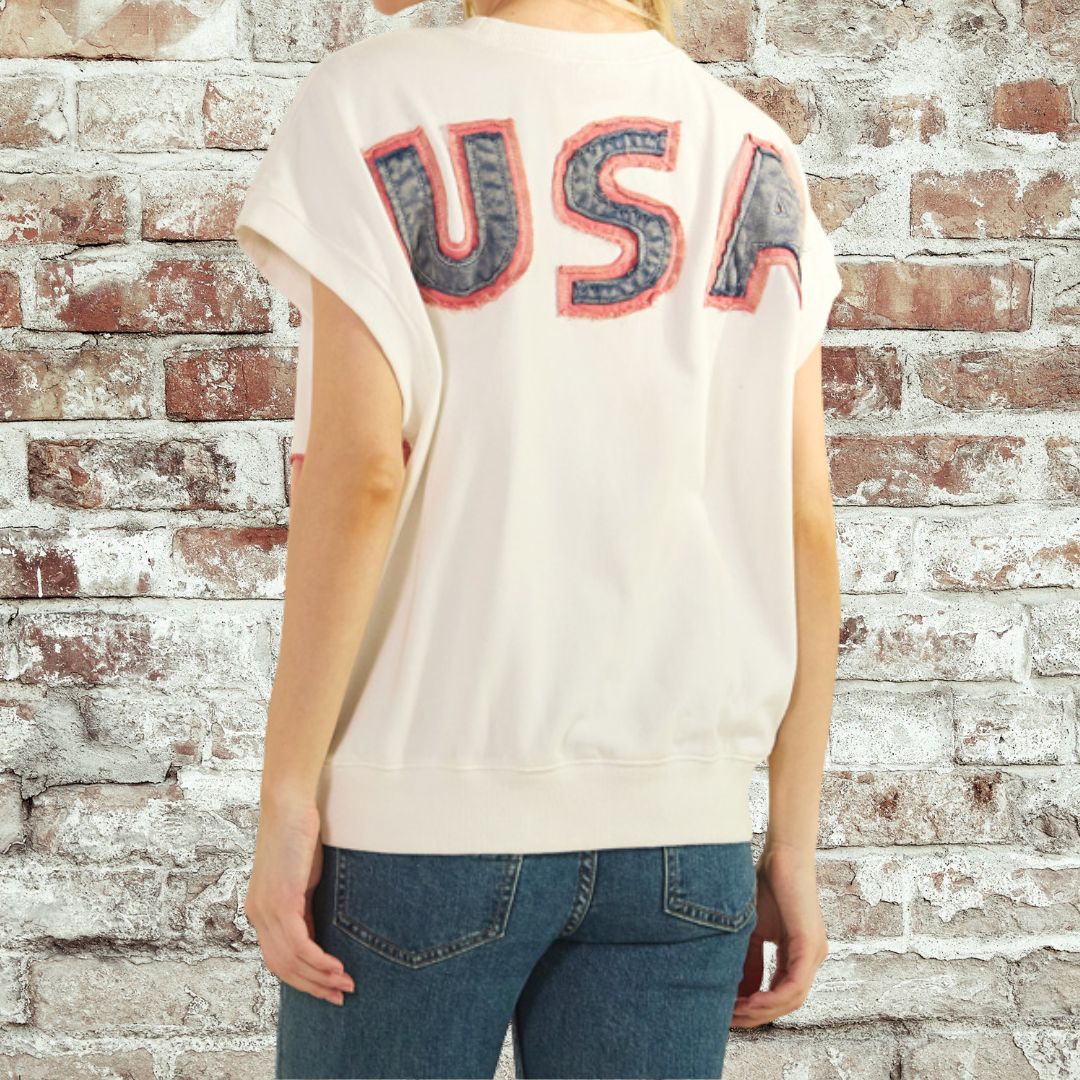 American Flag SS Top