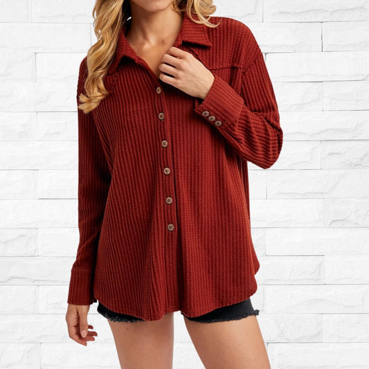 Brick Waffle Knit