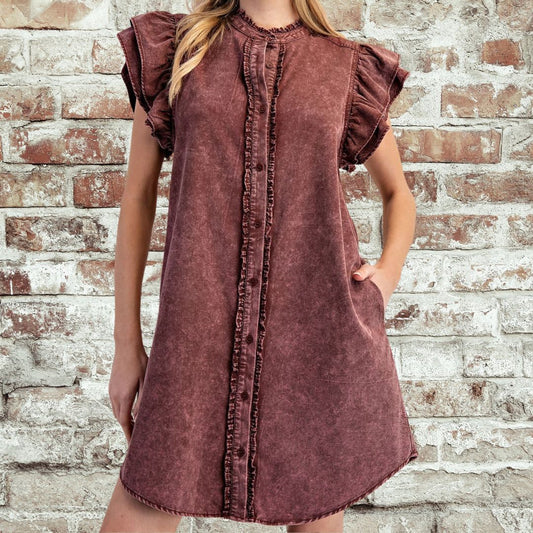 Wine Mineral Dress