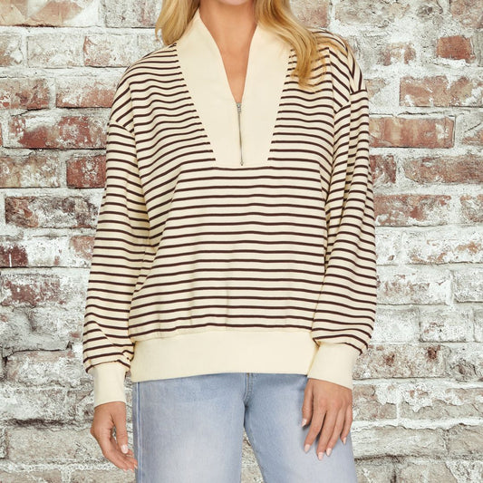 Brown Half Zip