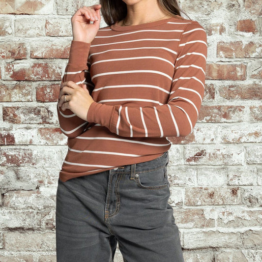 Isla Brown Stripe