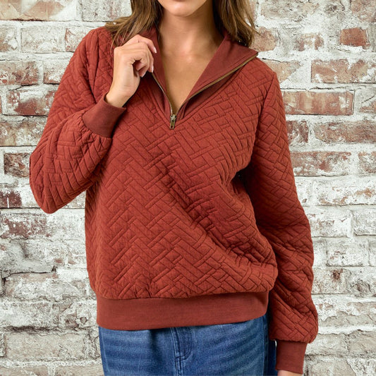 Rust Half Zip