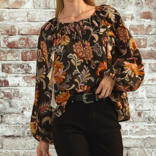 Black Floral Mary-Plus