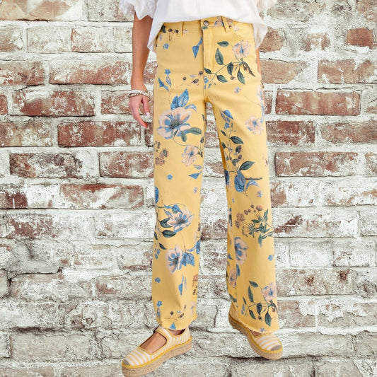 Yellow Flower Pant