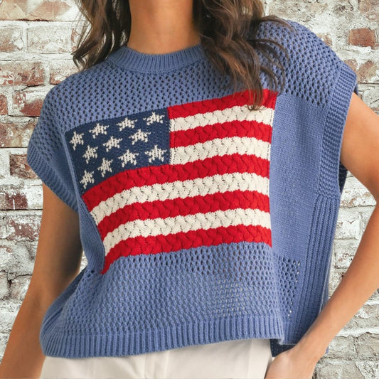 Blue Flag Sweater