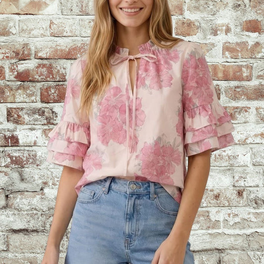 Mallory Floral Top