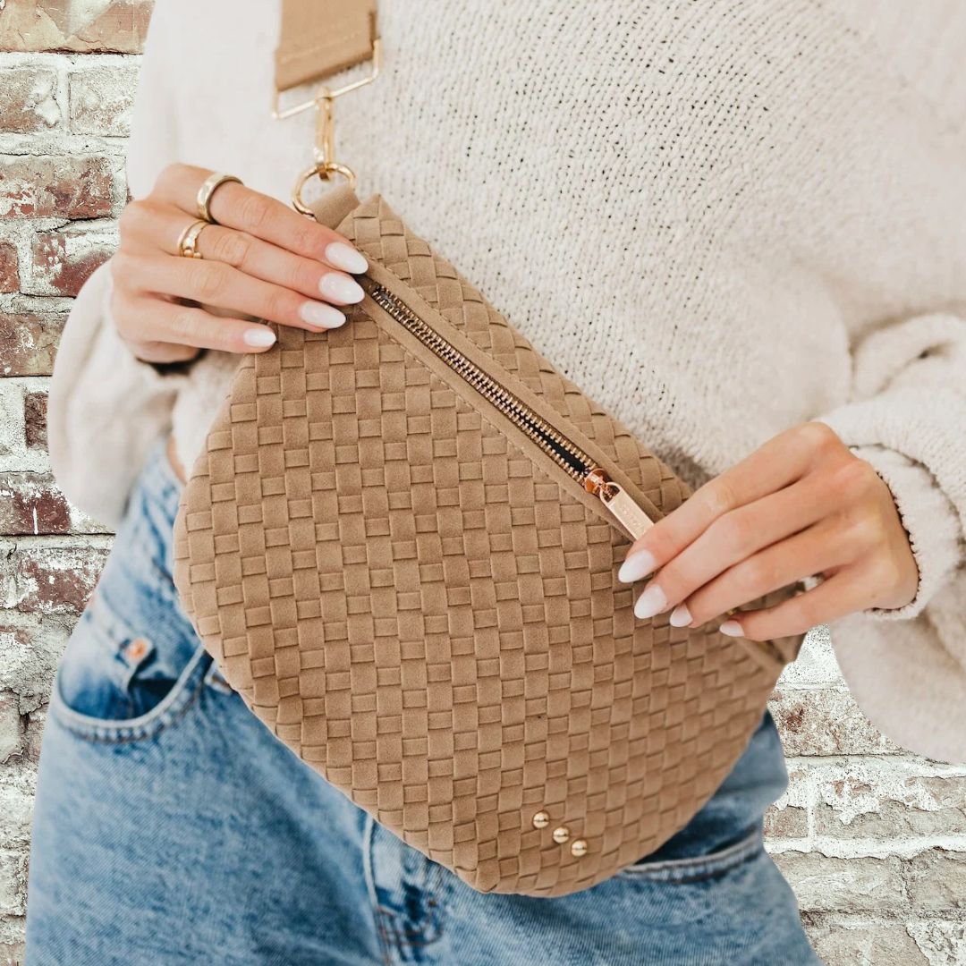 Taupe Suede Bag
