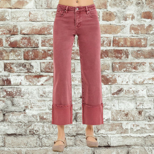 Rust Crop Wide Leg