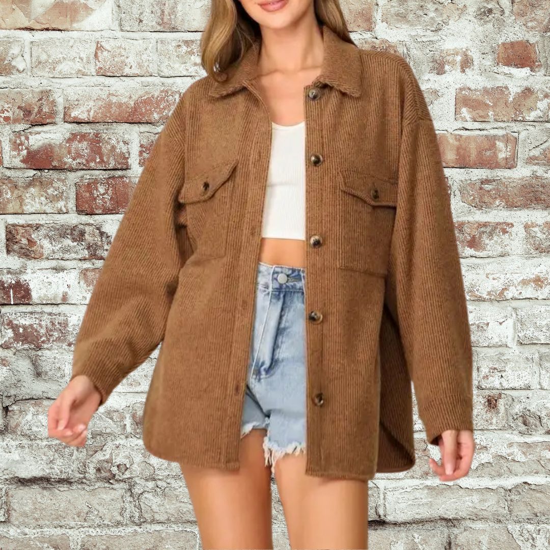 Mocha Brushed Shacket