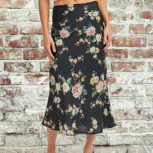 Floral Midi Skirt