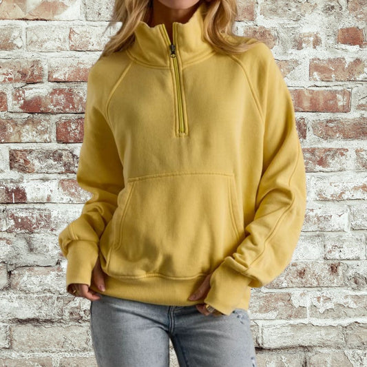 Yellow Quarter Zip