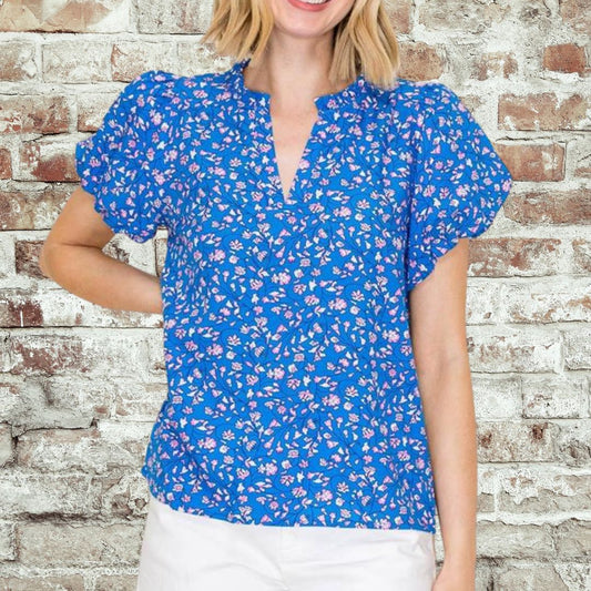 Royal Split Neck Blouse