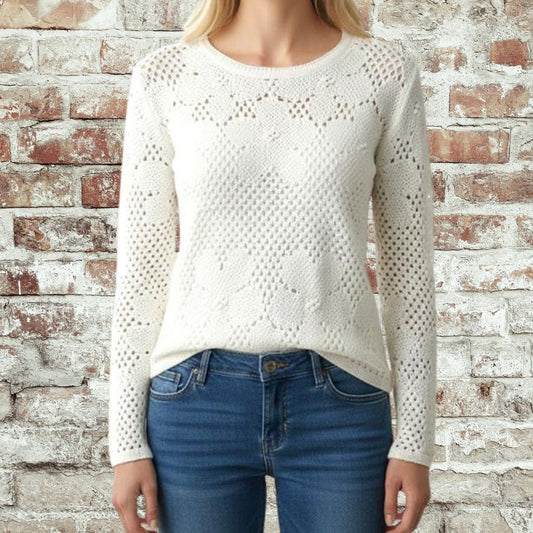 Flower Crochet Sweater