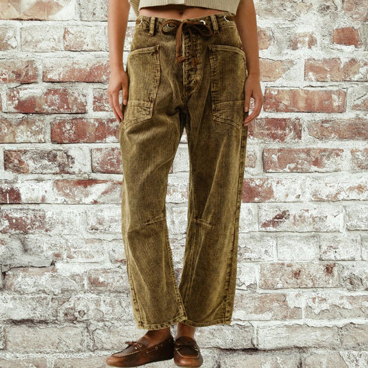 Barrel Corduroy Pants