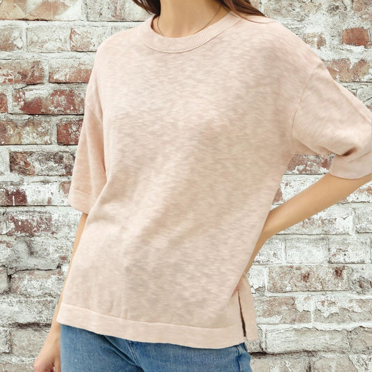 Beige Sweater Top