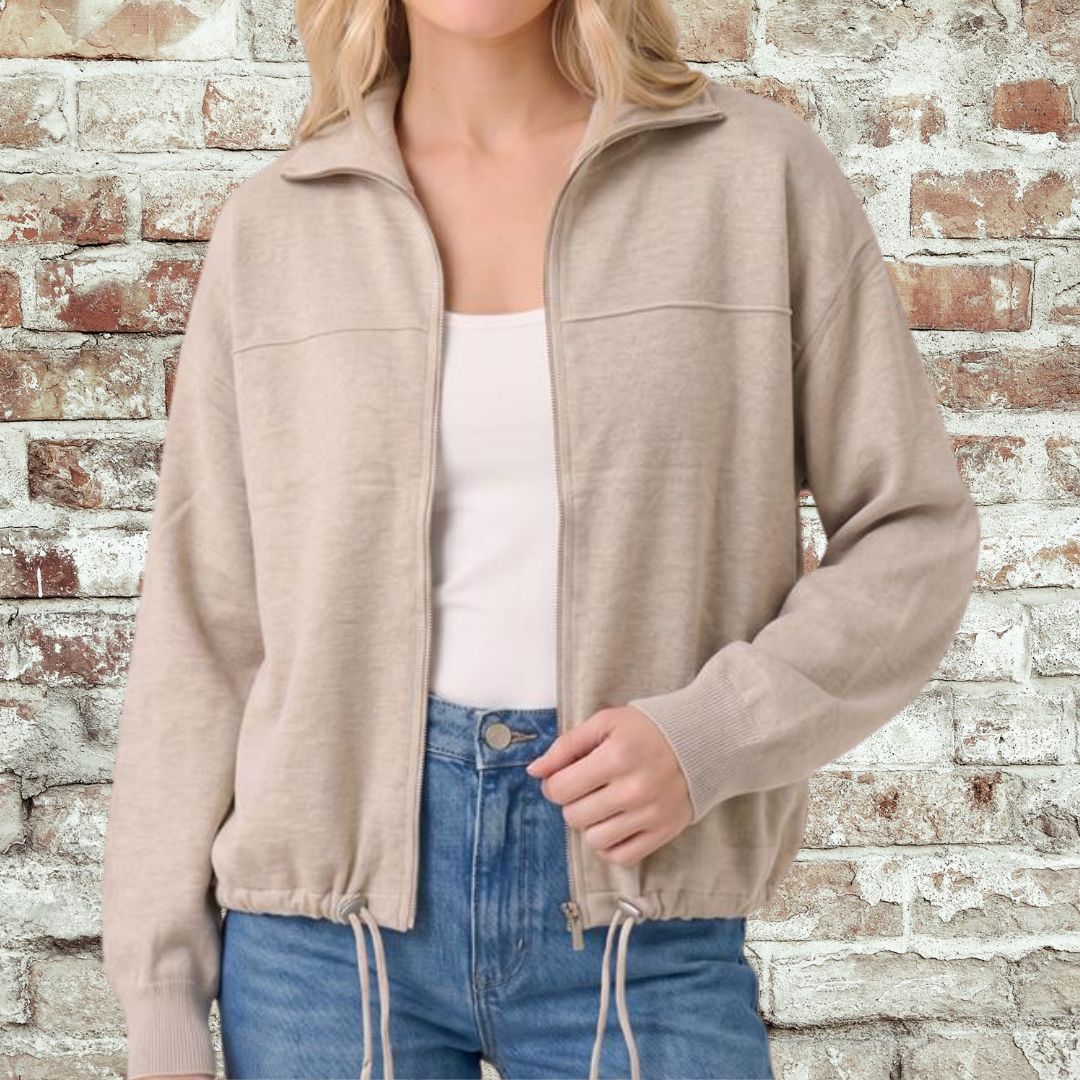 Oatmeal Zip Jacket