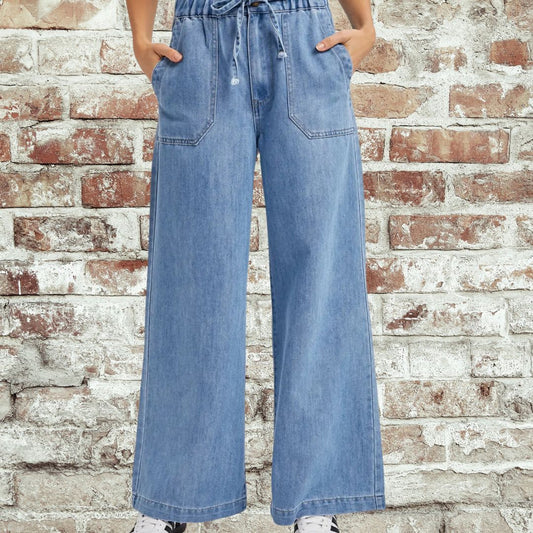 Denim Wide Leg Pant