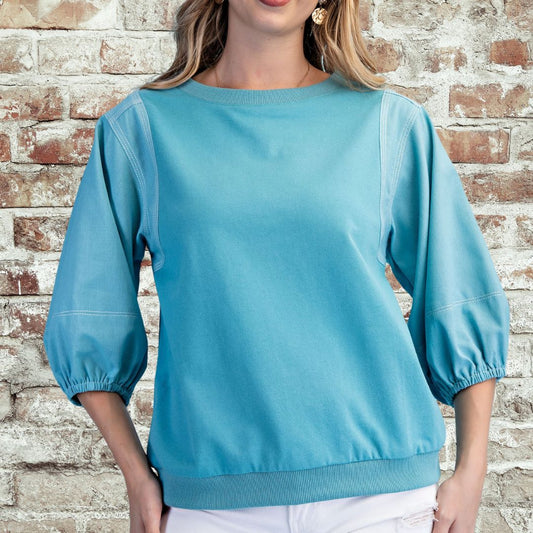 Lagoon 3/4 Sleeve Top