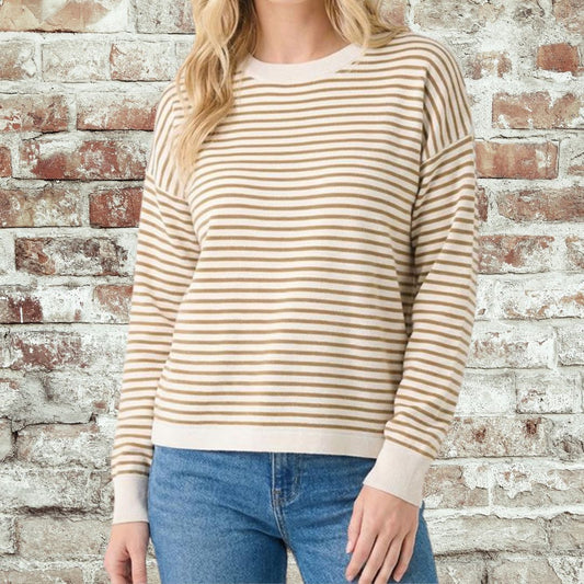 Mustard Stripe Pullover