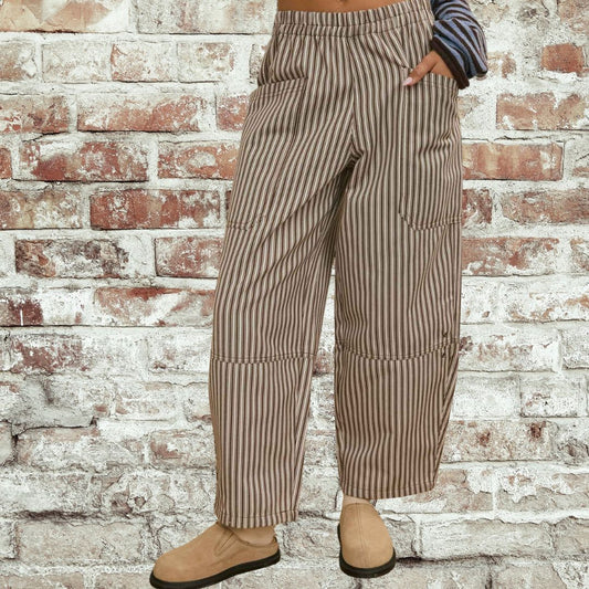 Brown Stripe Pant