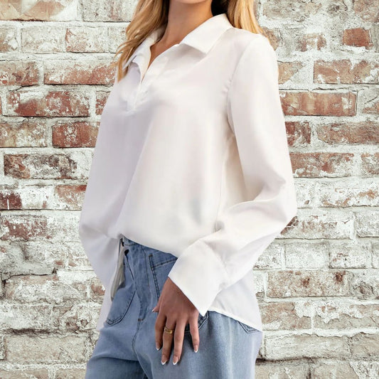 Off White Collar Blouse