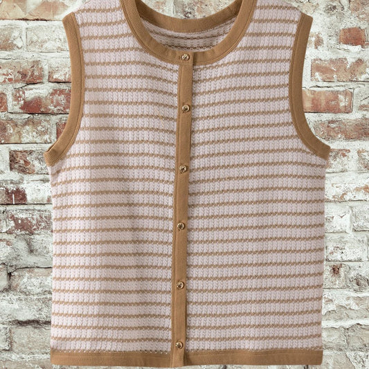 Gold Button Vest